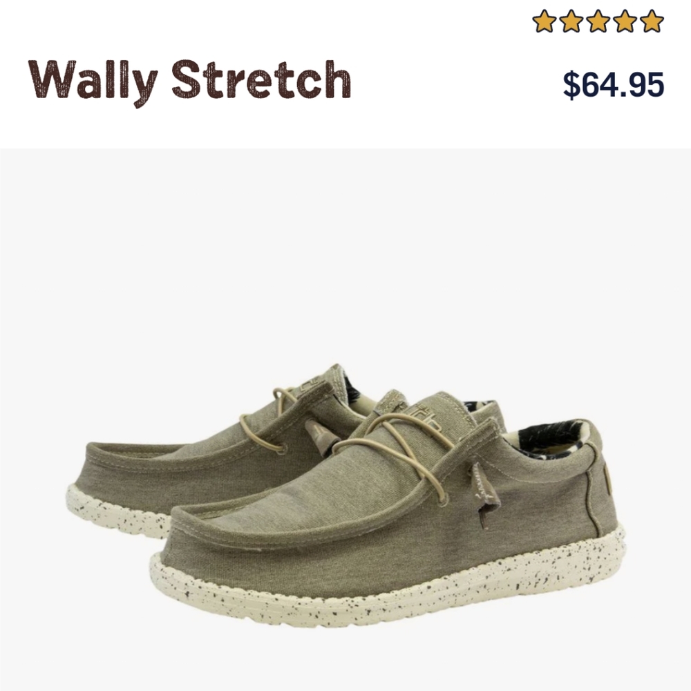 NWT HeyDude shoes, size US 12 beige